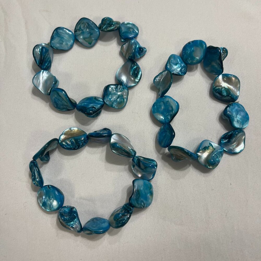Blue Stone Bracelet Set